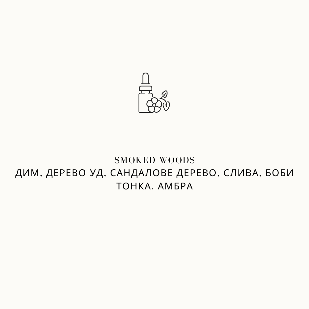 Парфумована аромаолія для свічок Smoked Woods