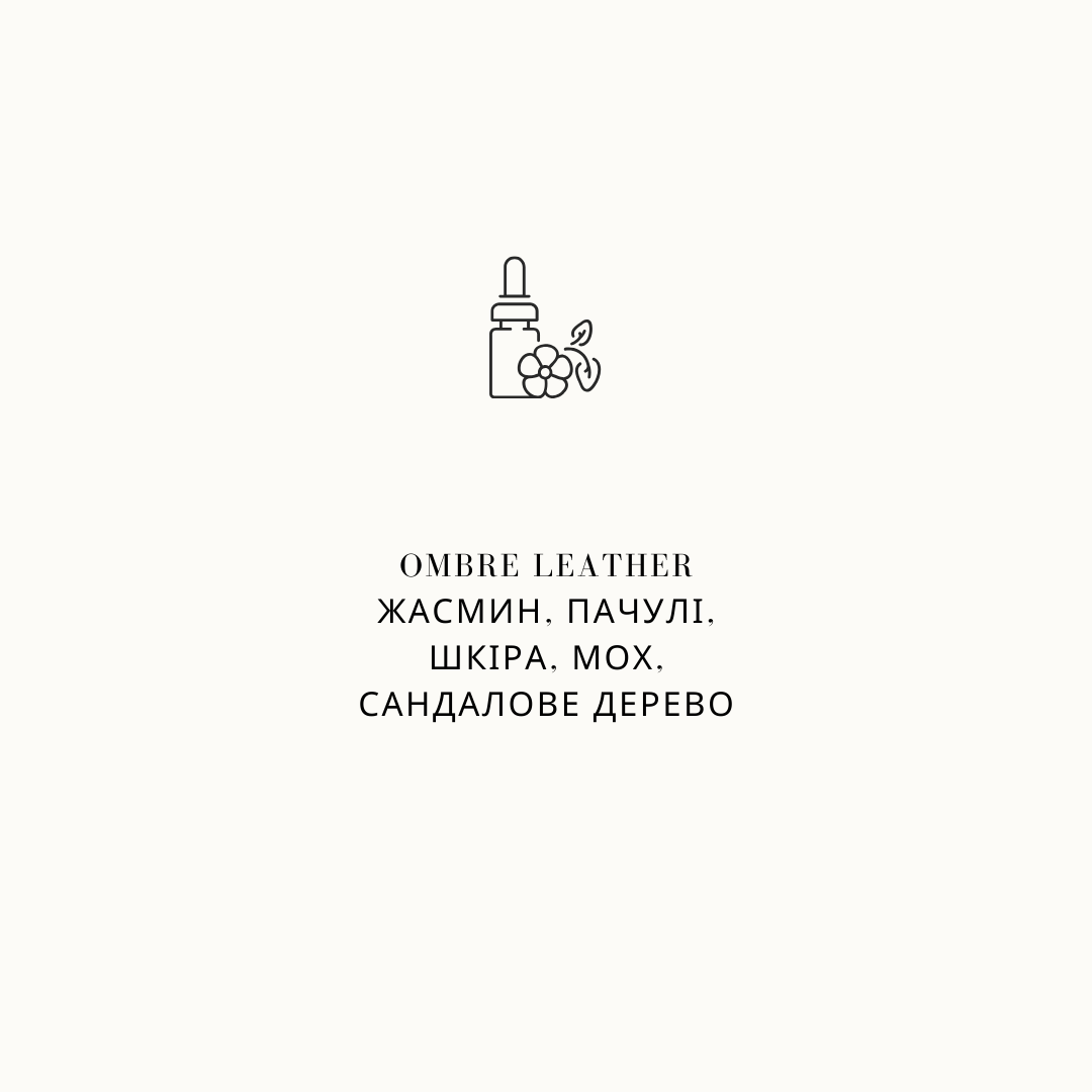 Парфумована аромаолія для свічок Ombré Leather