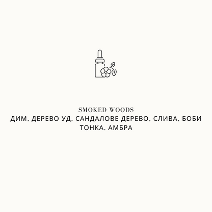 Парфумована аромаолія для свічок Smoked Woods